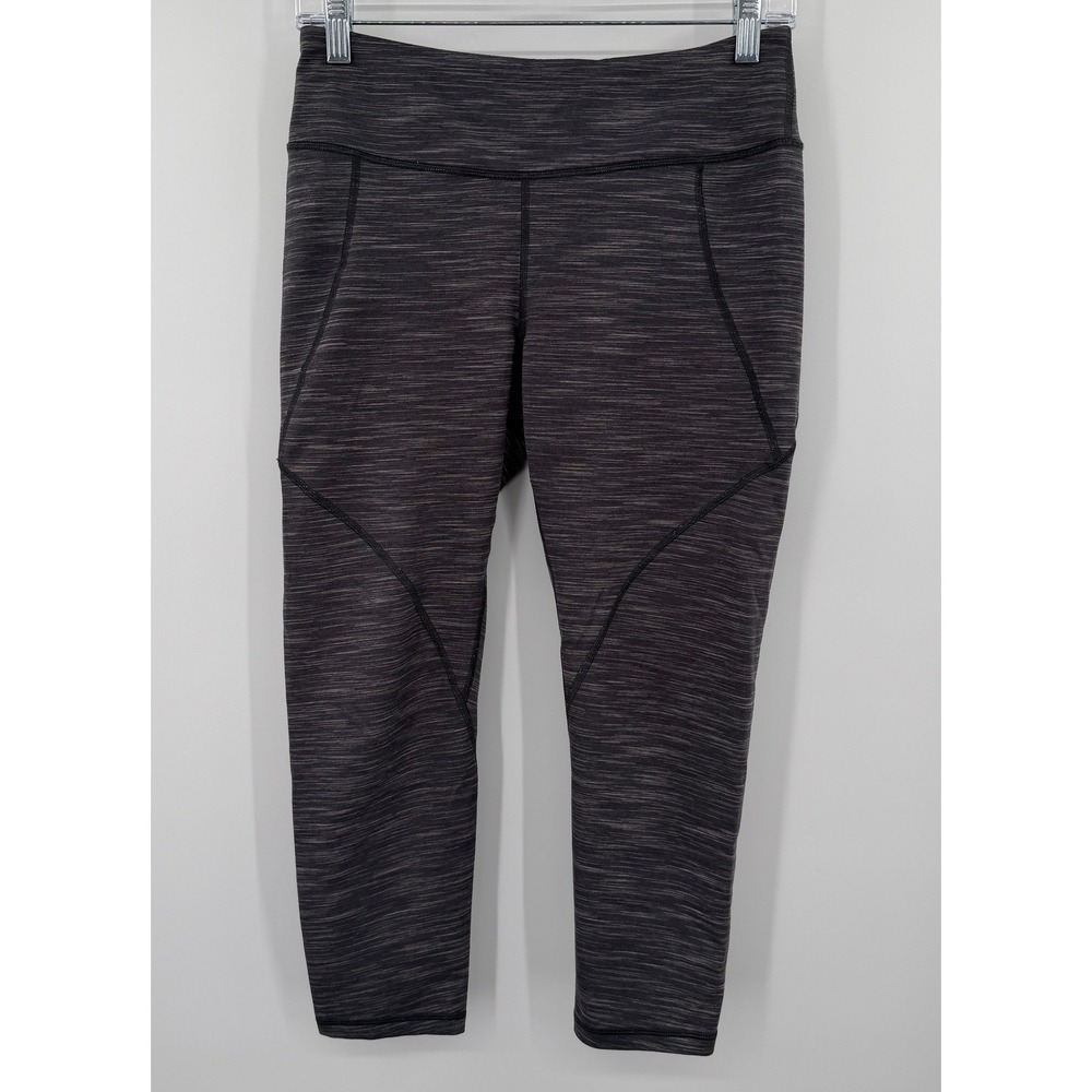 Patagonia Womens Space Dye Gray Capri Leggings Active Yoga Running Pants Size M